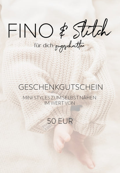 Geschenkgutschein im Wert von 15, 25, 35, 50, 75, 100€ als Geschenkidee für Familie und Freunde; Nähpaket als besondere Geschenkidee / Weihnachtsgeschenk / Geburtstagsgeschenk / Geburtsgeschenk / Geschenk zur Geburt