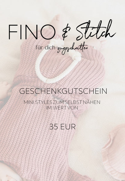 Geschenkgutschein im Wert von 15, 25, 35, 50, 75, 100€ als Geschenkidee für Familie und Freunde; Nähpaket als besondere Geschenkidee / Weihnachtsgeschenk / Geburtstagsgeschenk / Geburtsgeschenk / Geschenk zur Geburt